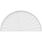 Ekena Millwork Half Round Sunburst Architectural Grade PVC Pediment, 74"W x 37"H x 2"P PEDPS074X370HRO01 - alternate 2